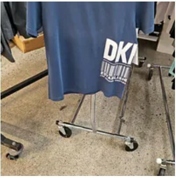 [S] DKNY BIG LOGO SIDE PRINT T-SHIRT,VINTAGE INDGO, M2410116-VQQ (SD1092)