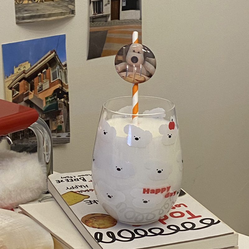 《5184》卡拉小熊滿版大肚玻璃杯540ML