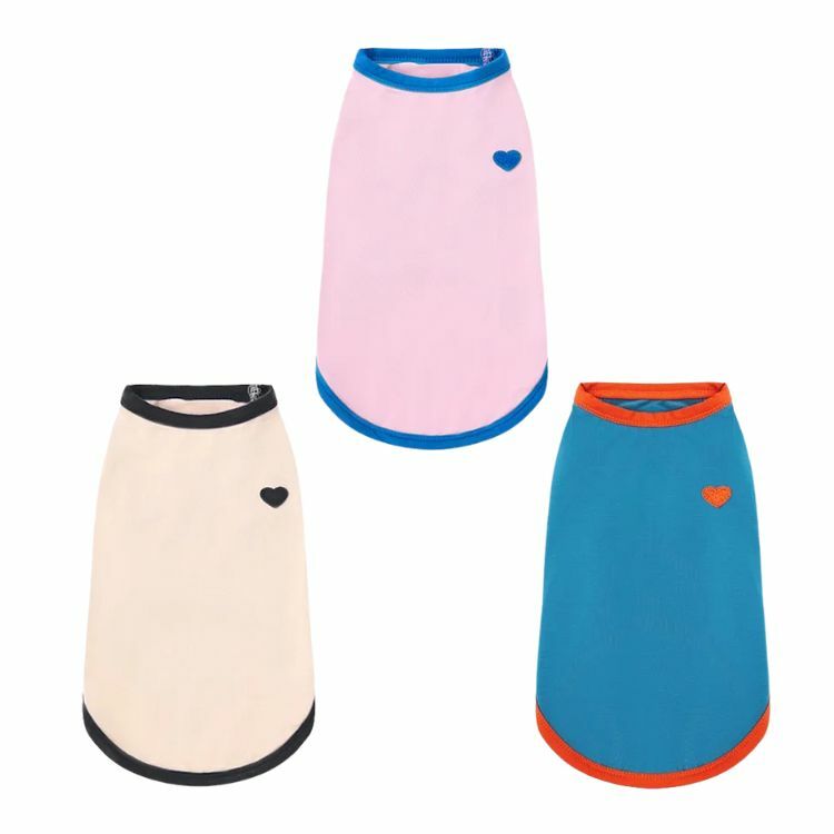 Puppy Gallery - 愛心彈力無袖背心(三色）