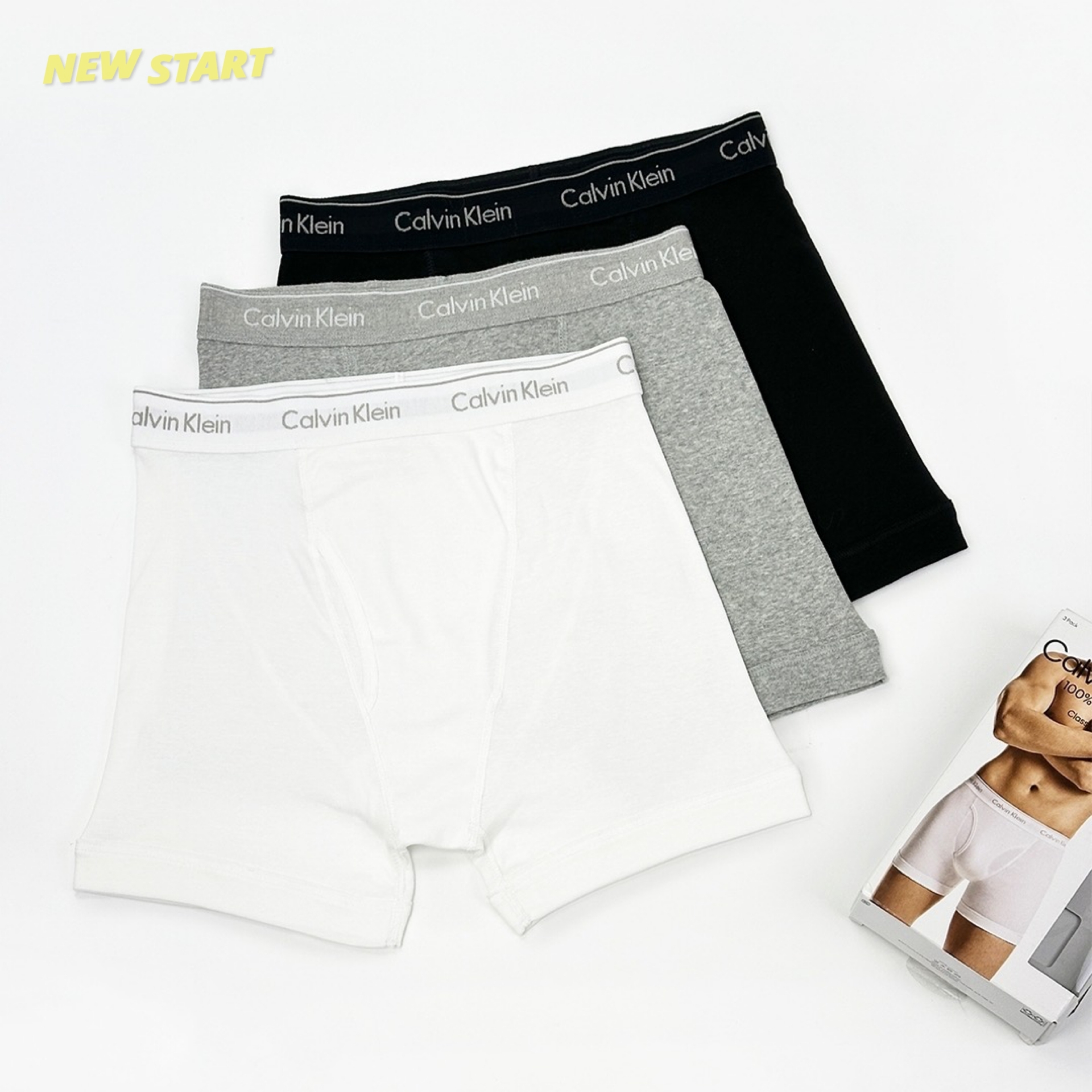 Calvin Klein CK NB4003 四角內褲 三件組 男生內褲