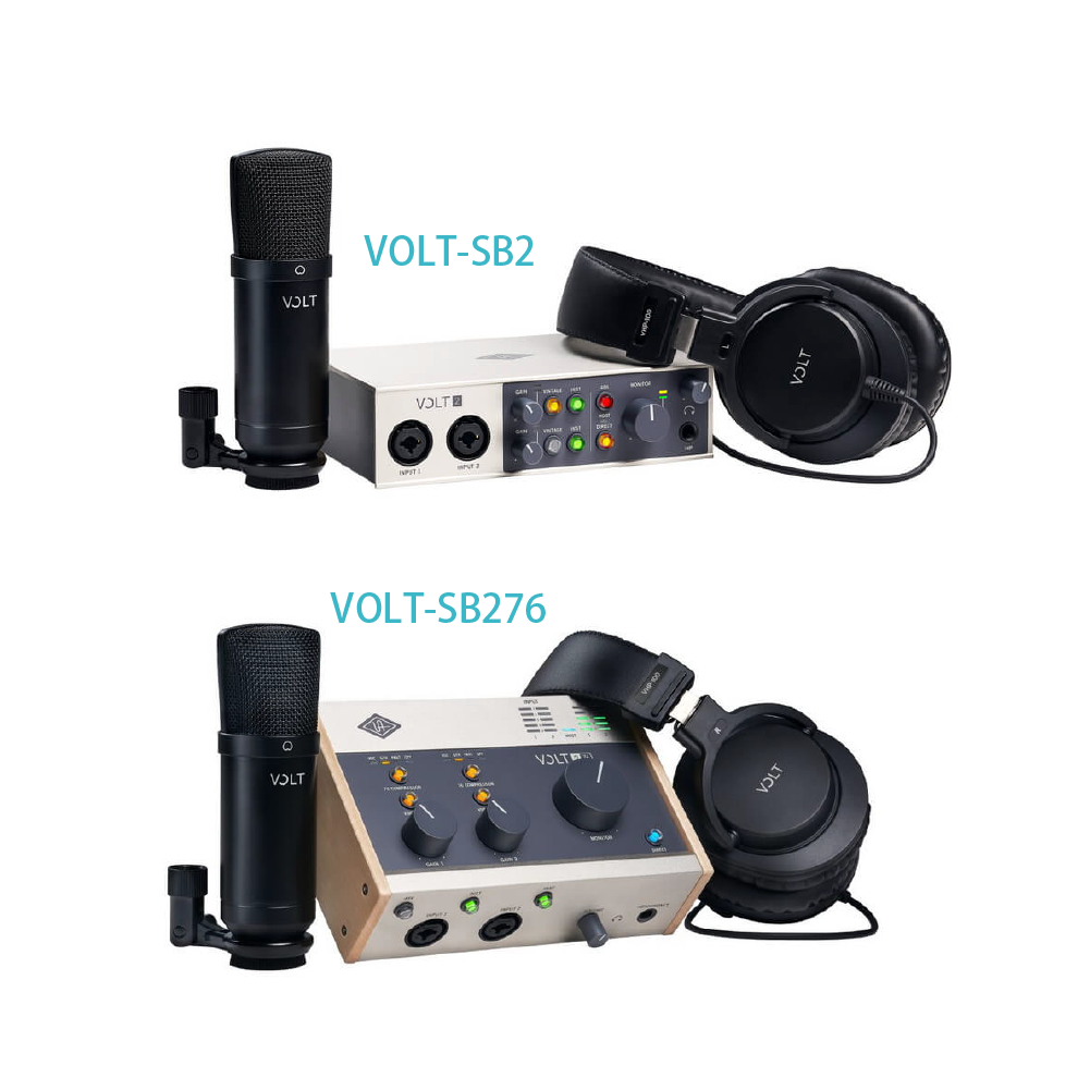 <台灣代理公司貨>Universal Audio <台灣代理公司貨>Universal Audio / Volt Studio Pack系列 USB-C宅錄套組(iOS可用)(VoltSB2/VoltSB276) — 三峽錄音 / 音響