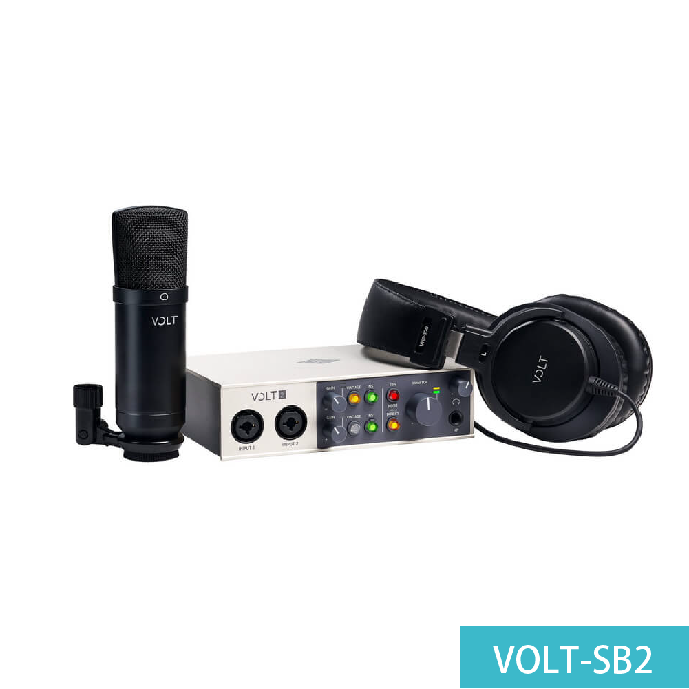 <台灣代理公司貨>Universal Audio <台灣代理公司貨>Universal Audio / Volt Studio Pack系列 USB-C宅錄套組(iOS可用)(VoltSB2/VoltSB276) 第 4 張圖片｜三峽錄音 / 音響