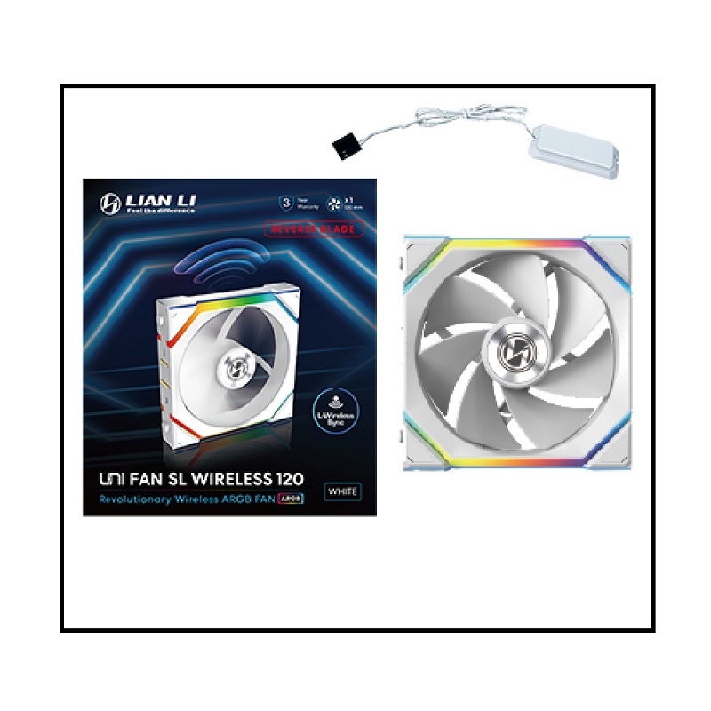 米特3C數位–LIAN LI 聯力 SL WIRELESS 120 無線積木風扇 反向單顆裝 需搭配控制器 黑色/白色