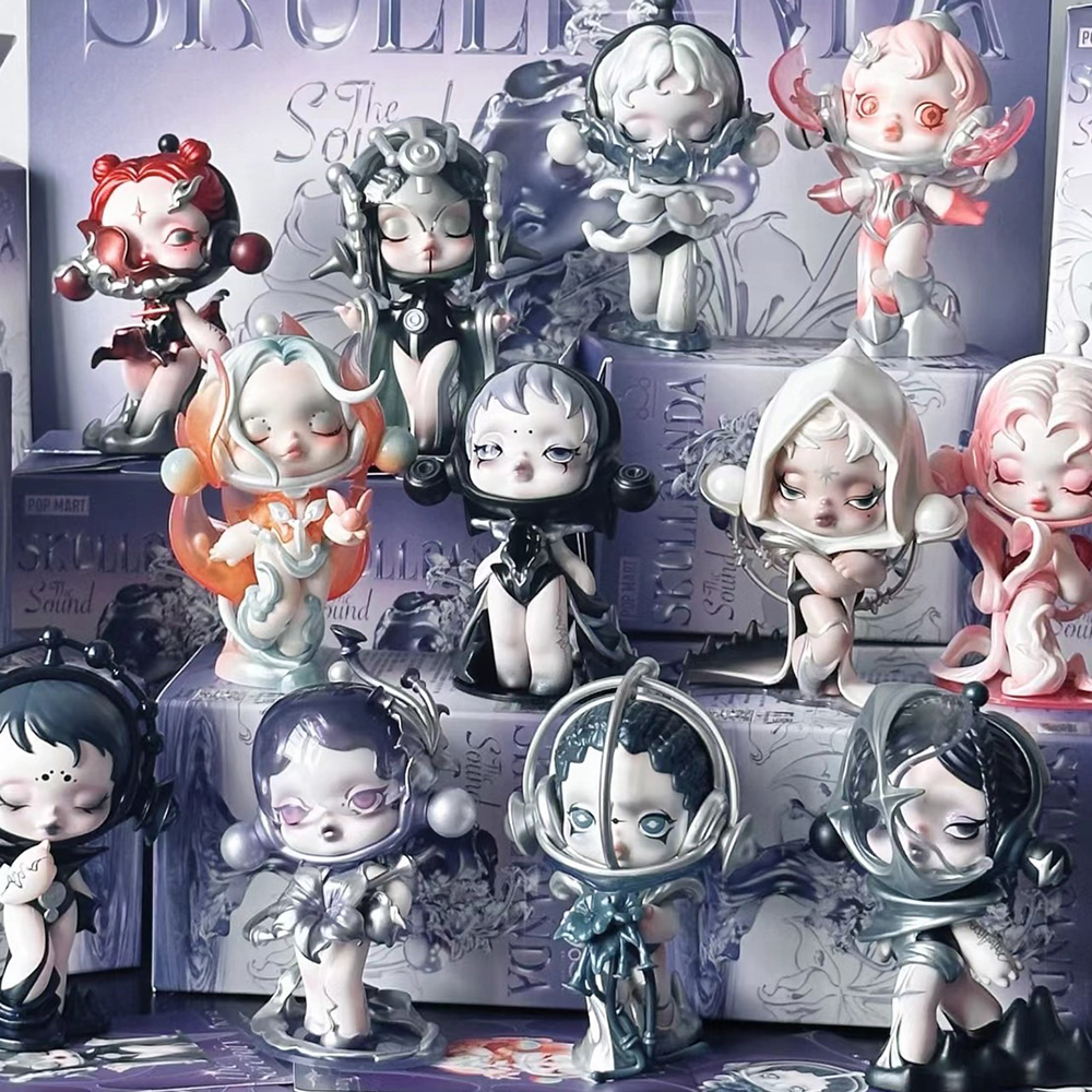 POP MART 泡泡瑪特 SKULLPANDA THE SOUND 聲音系列 手辦 公仔 盲盒 整端整盒12個