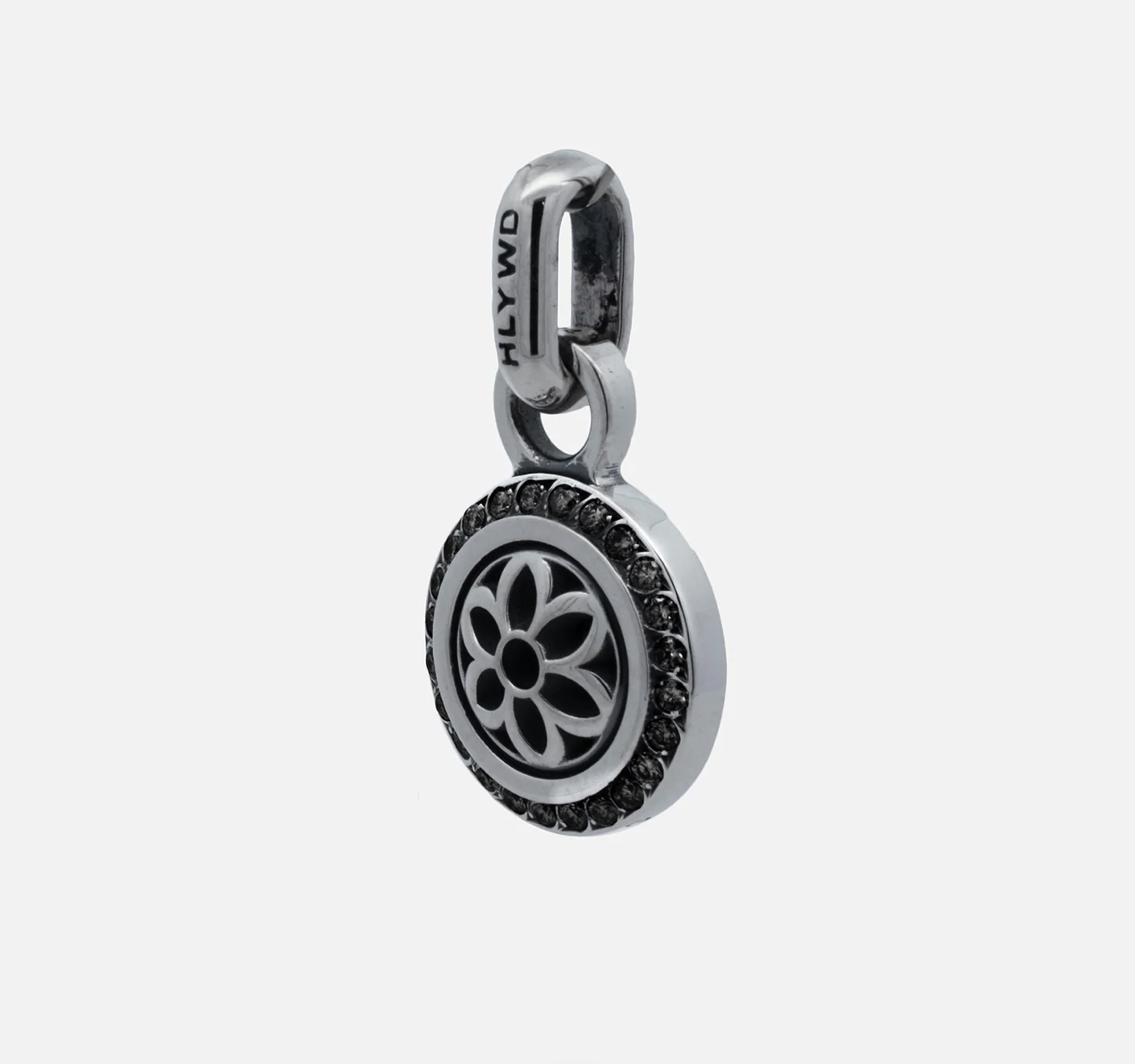 LOTUS PENDANT – BLACK DIAMONDS