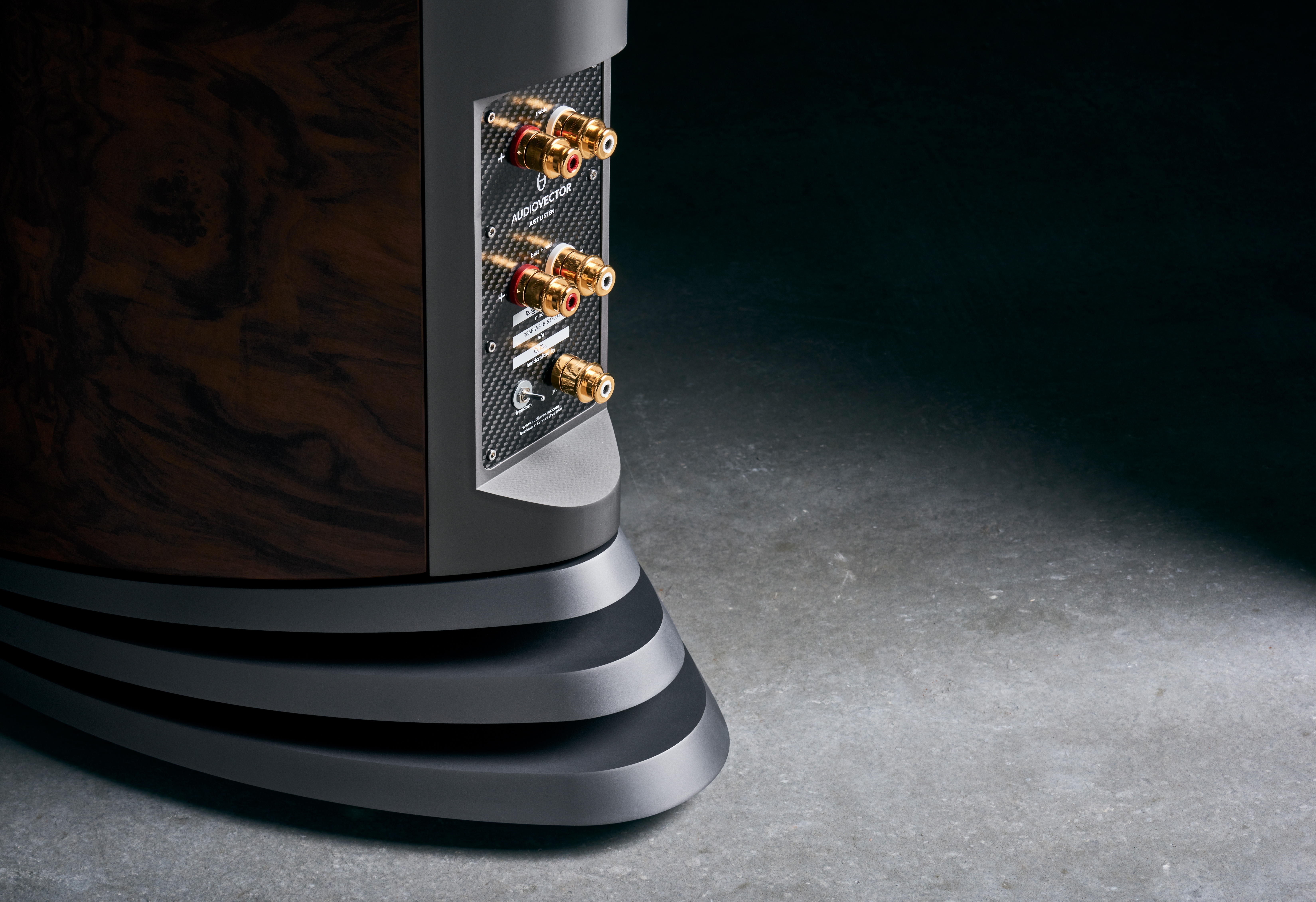 Audiovector R 8 Arreté Speaker Carbon Terminal Plate