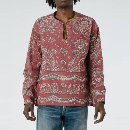 LAST PCS: VISVIM TUNIC P.O. WILDFLOWER P.W - RED SIZE 5 PRE ORDER ITEM (預訂中)