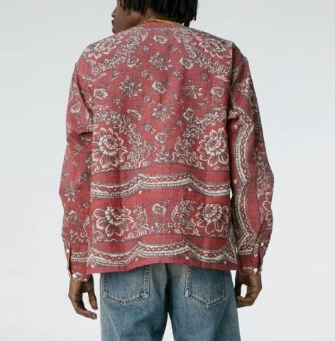 LAST PCS: VISVIM TUNIC P.O. WILDFLOWER P.W - RED SIZE 5 PRE ORDER ITEM (預訂中)