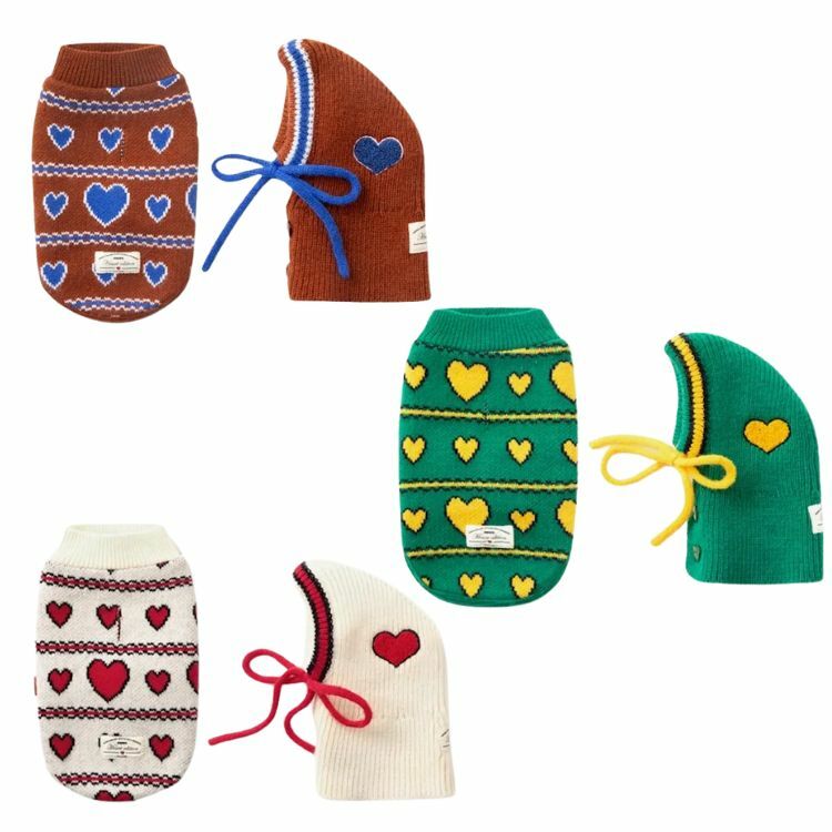 Puppy Gallery -Love edition不規則愛心衣帽組(三色）