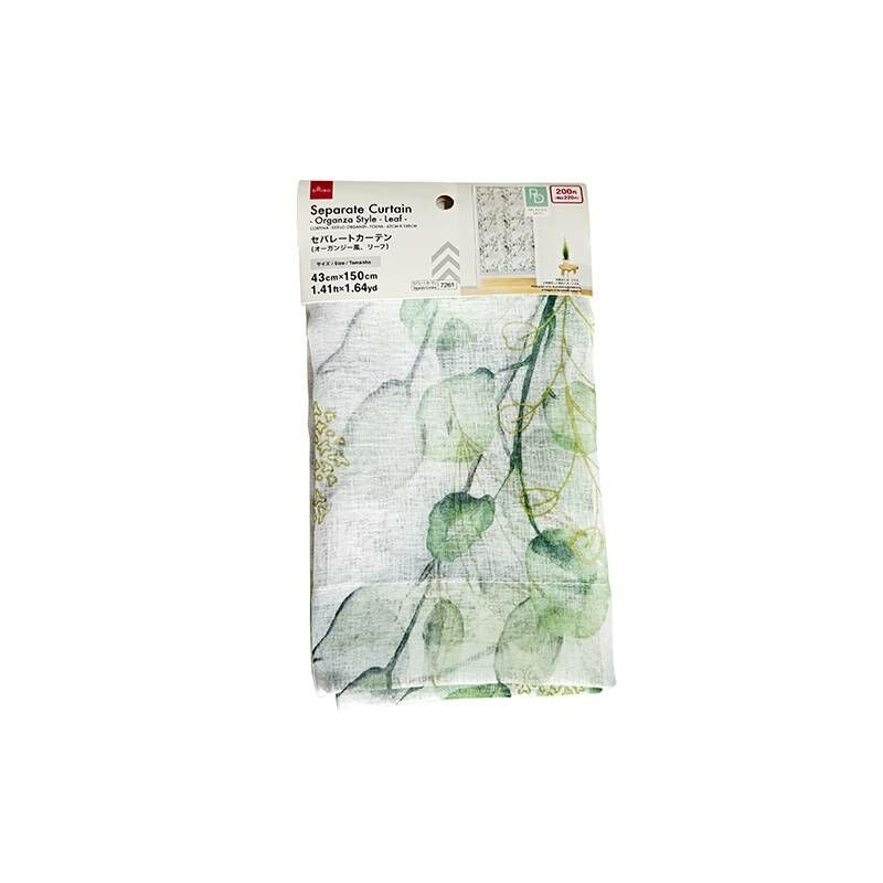 薄紗隔簾/葉子 43x150cm