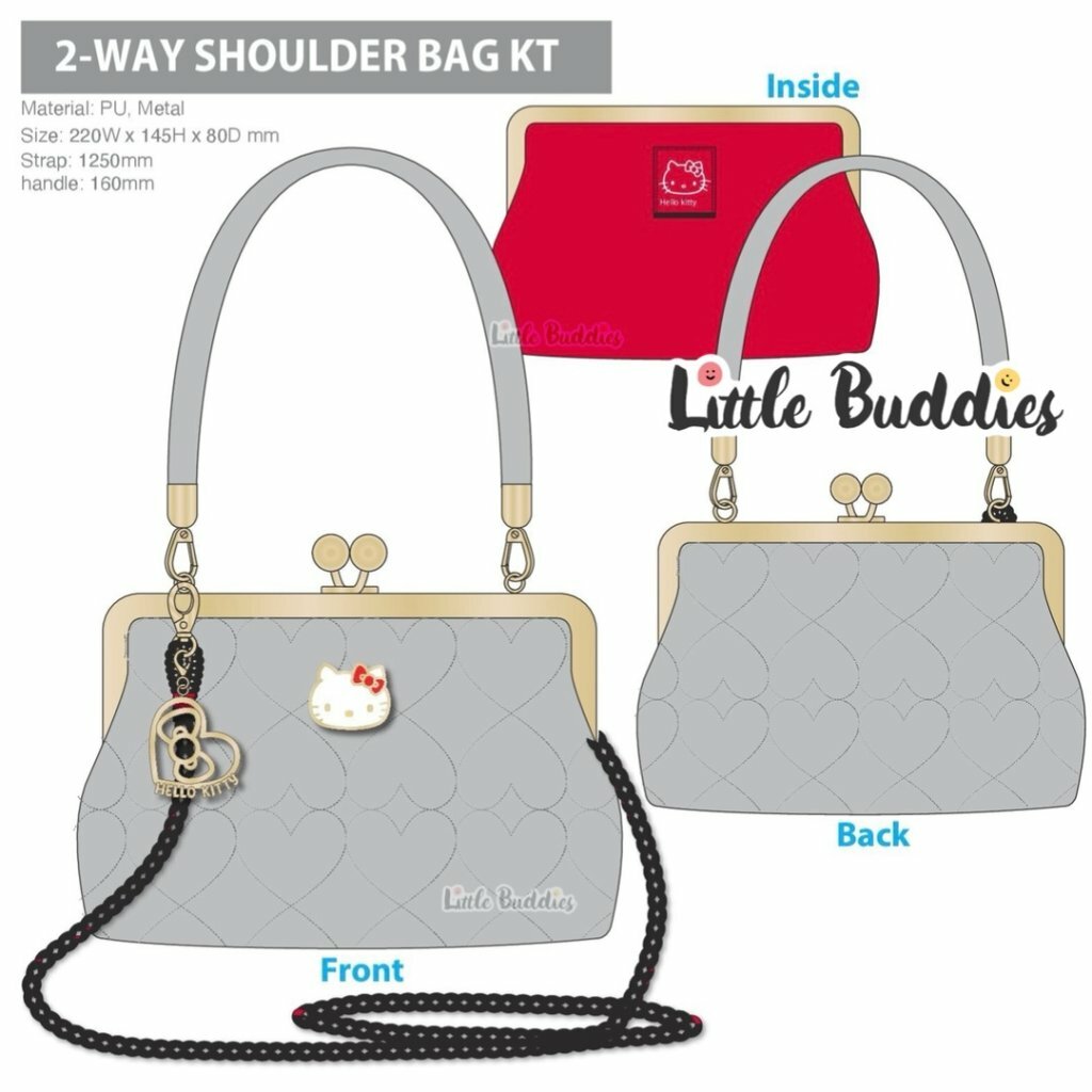 Global Sanrio PU皮兩用斜揹袋/ 口金包