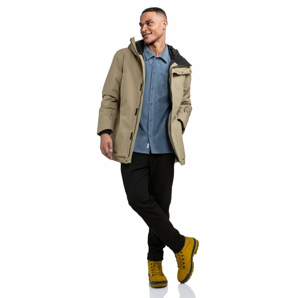 【Schoffel】男PrimaLoft防風防水保暖長版外套  / 24SL20-23910-[卡其]