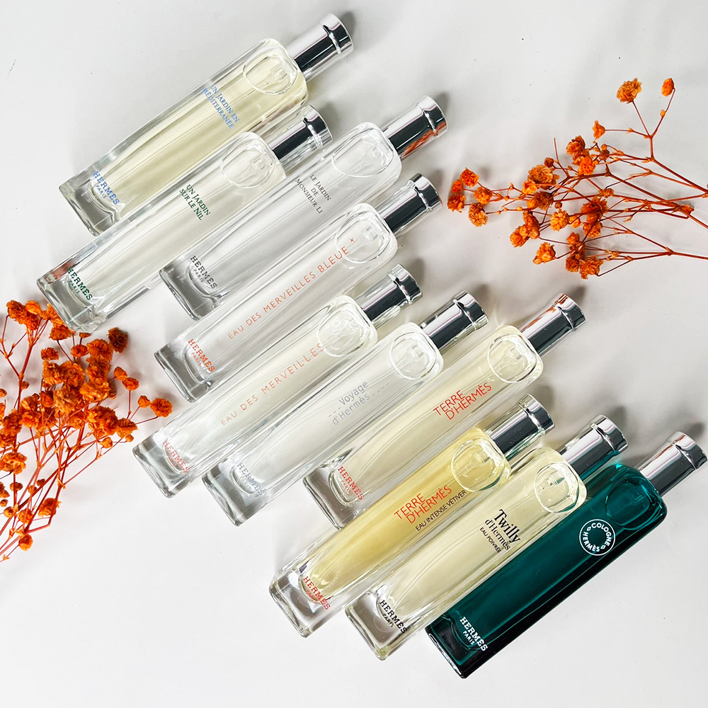 HERMES愛馬仕 橘采星光/大地/地中海花園/絲巾胡椒/絲意荔韻 15ml 小香 (布袋版) - 多款任選