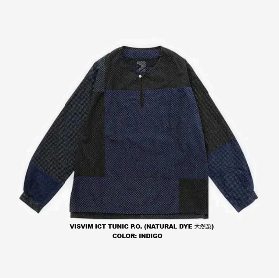 VISVIM ICT 2024 TUNIC P.O. (NATURAL DYE 天然染) - INDIGO PRE ORDER ITEM (預訂中)