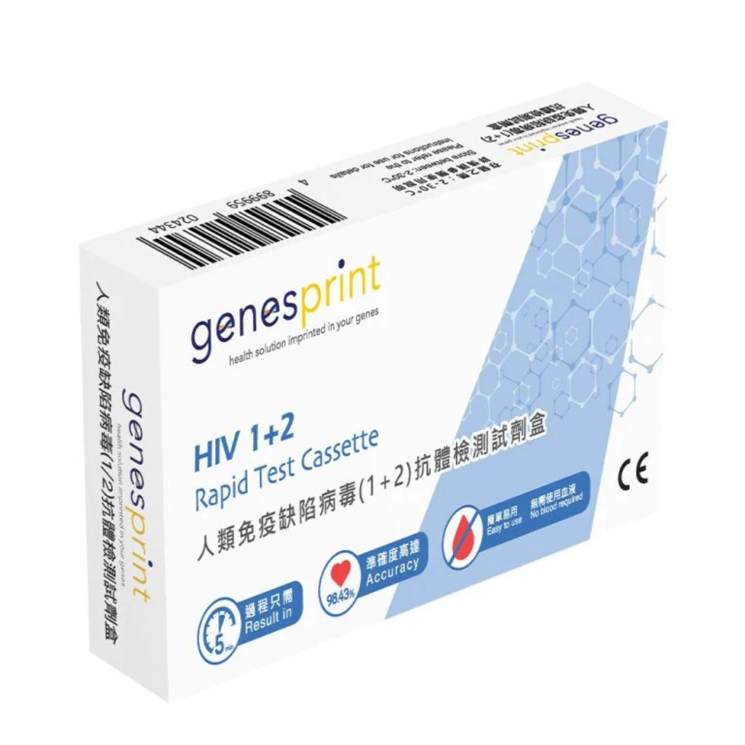 GenesPrint 人類免疫缺陷病毒 (HIV) I/II型 抗體檢測試劑盒