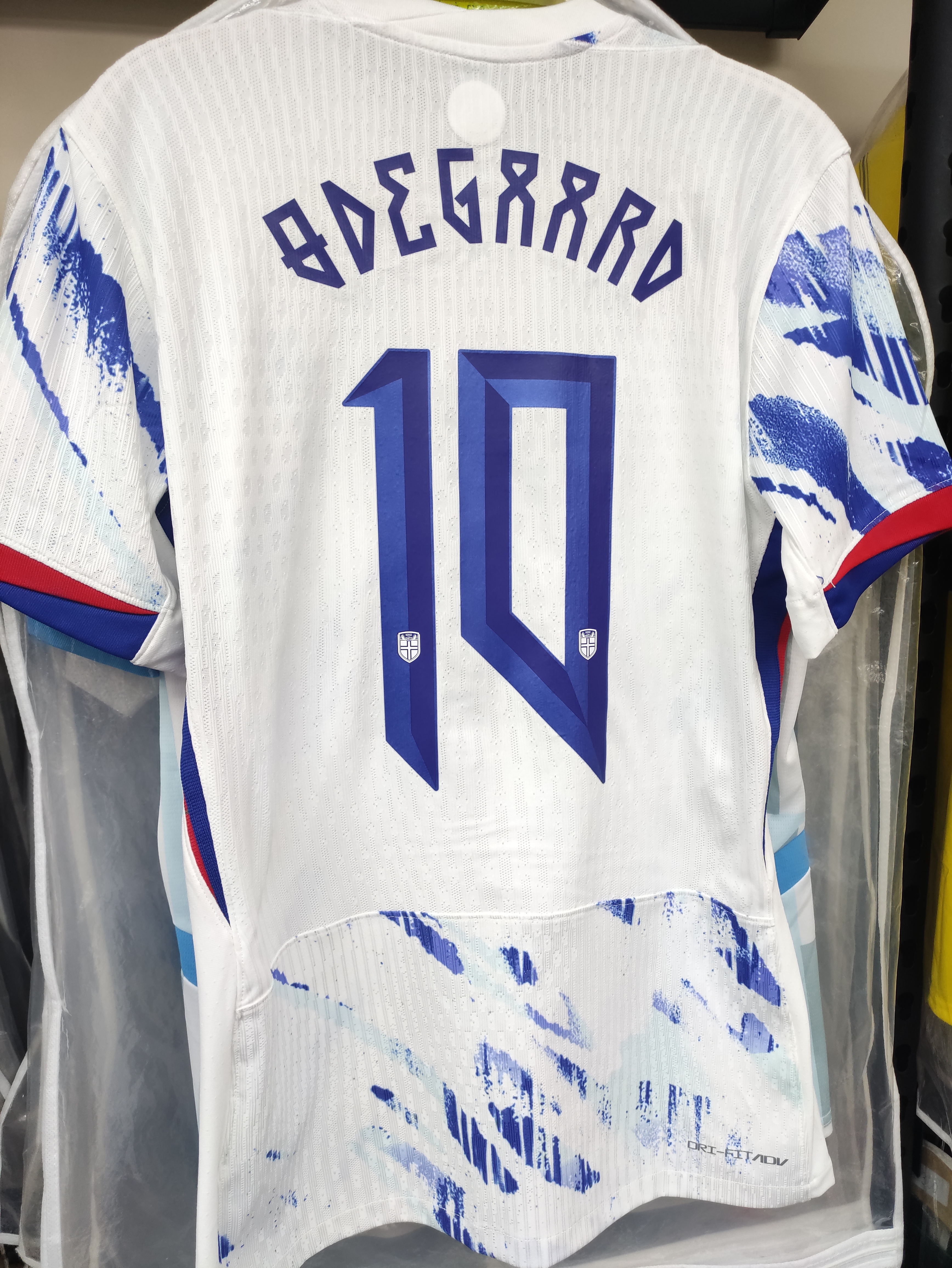 2024挪威國家隊作客夏蘭特／奧迪加特更衣室球員版球衣