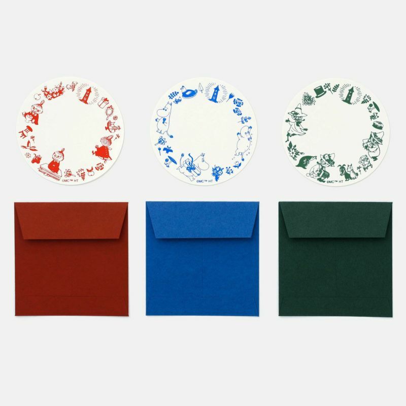 Moomin｜迷你留言卡（紅、藍、綠三色可選）