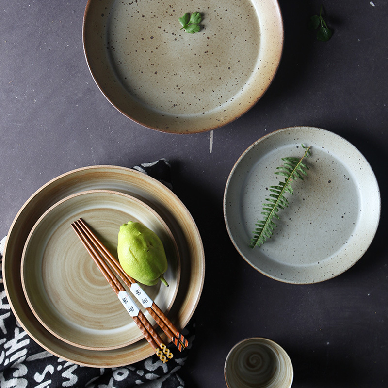 《5187》日系復古手工粗陶陶瓷餐具