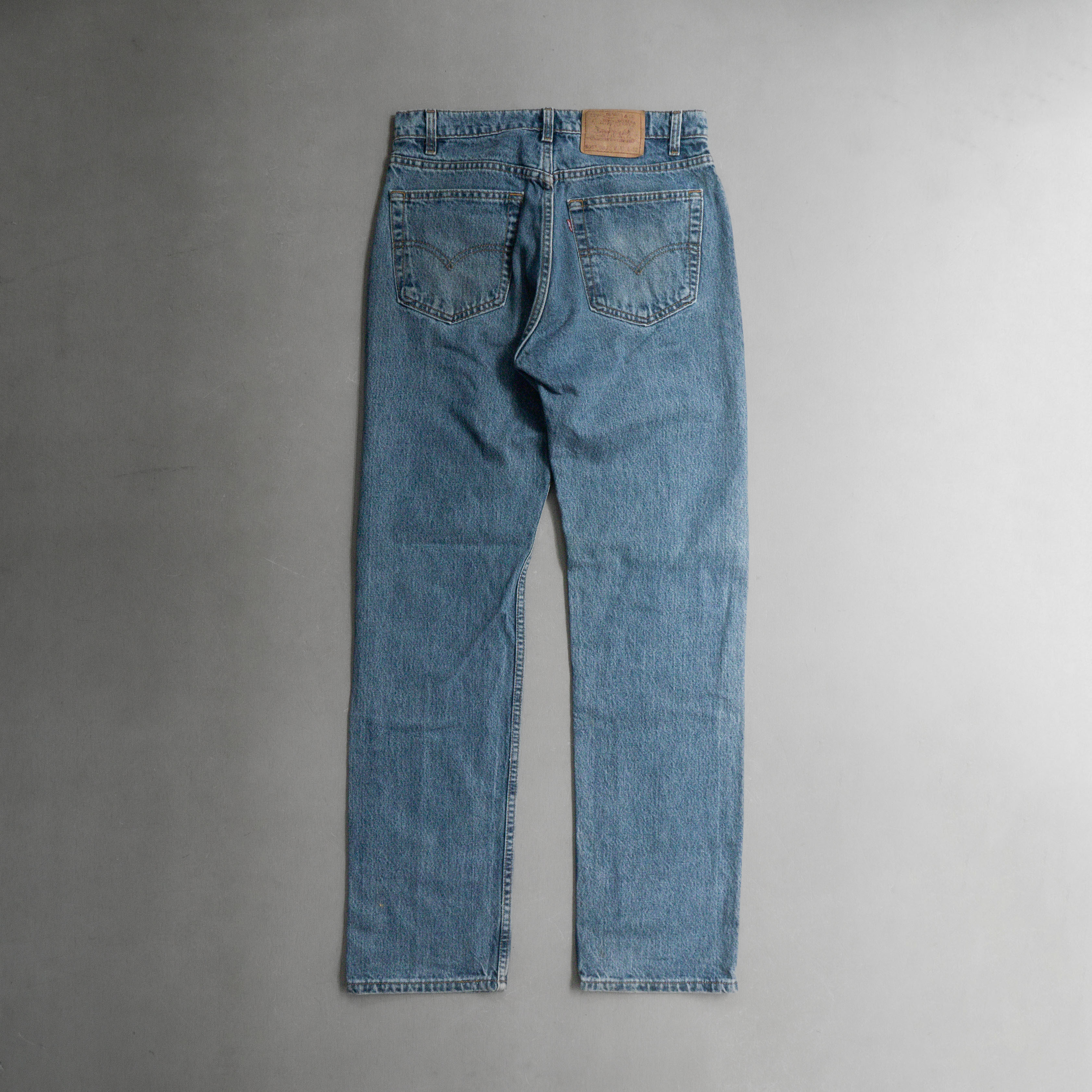 VINTAGE LEVIS 505 DENIM 美國製 淺藍 拉鍊 直筒 牛仔 丹寧 長褲