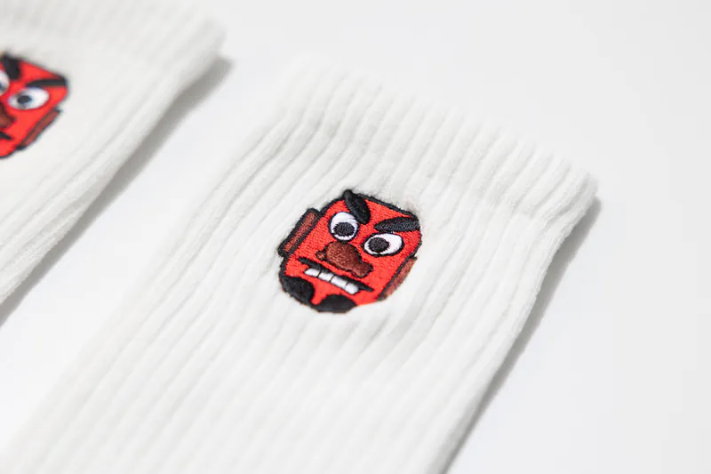 BFF Best foot friend Tengu_WH_天狗 刺繡 中筒襪 長襪【BF24010】