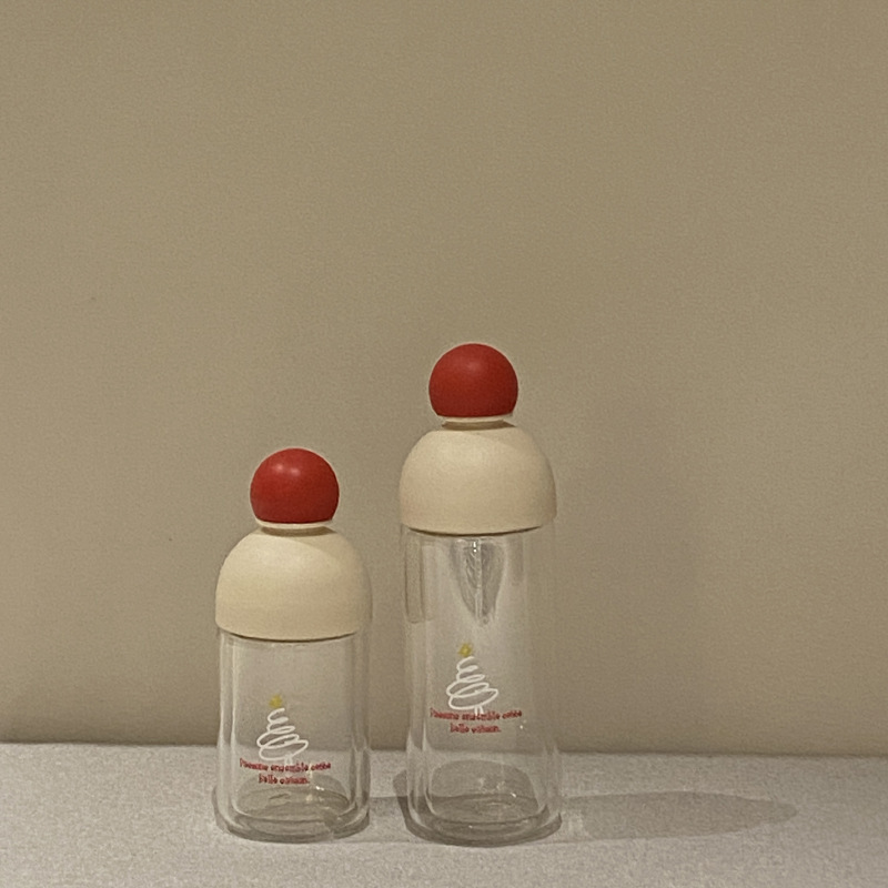 《5189》可愛紅鼻子聖誕玻璃杯220ml/300ml