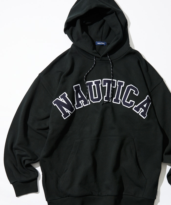 2024AW NAUTICA ARCH LOGO SWEAT LETTERED PARKA 刺繡 字體 LOGO 重磅 帽T 現貨