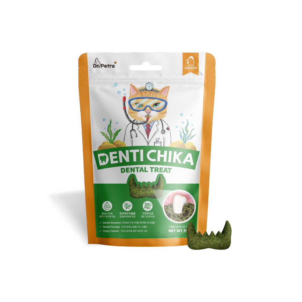 Dr. Petra 沛特拉醫生-貓咪潔牙餅 雞肉口味(70g)