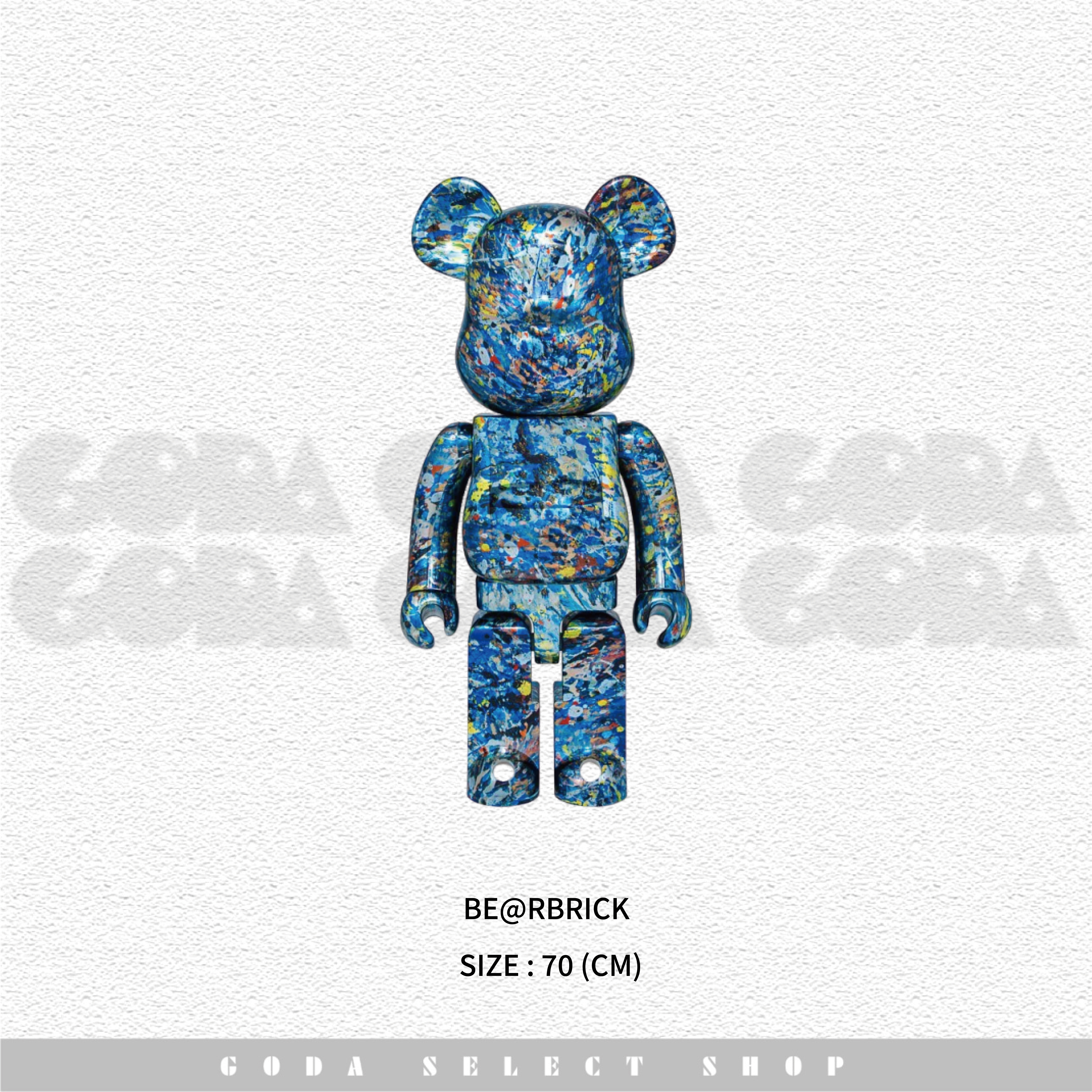 BE@RBRICK JACKSON POLLOCK #SP 1000% 電鍍潑墨版 #GT