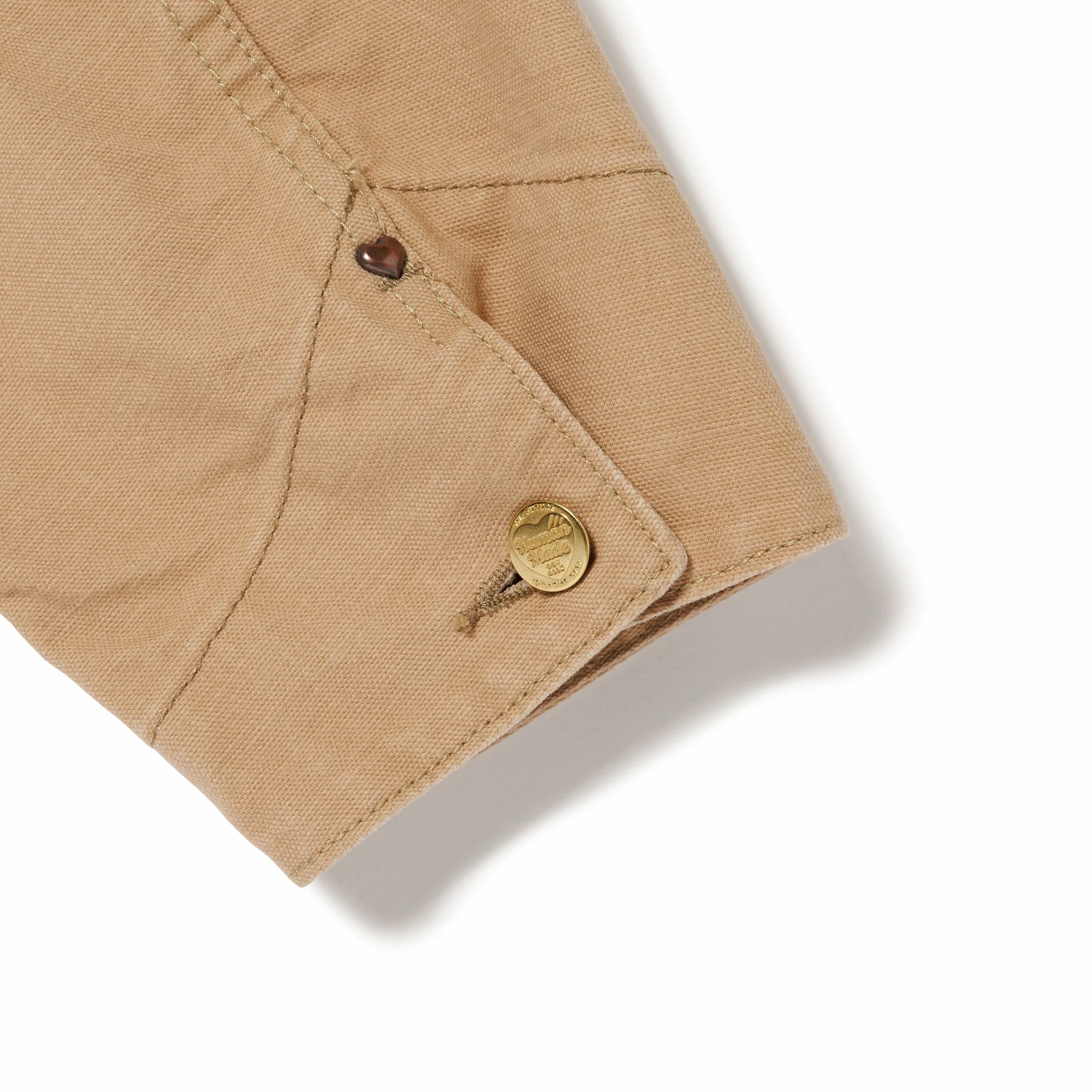 Human Made Washed Duck Coverall Jacket (Beige)