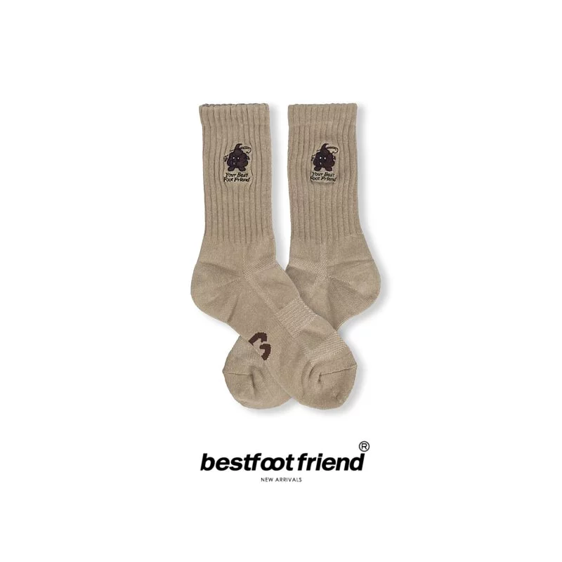 BFF Best foot friend Good Shit 刺繡 中筒襪 長襪【BF22007】