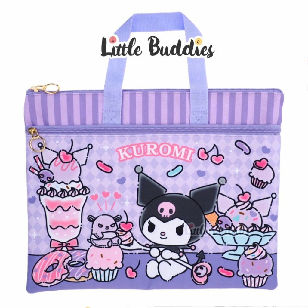 Sanrio 2層拉鏈手挽布文件袋