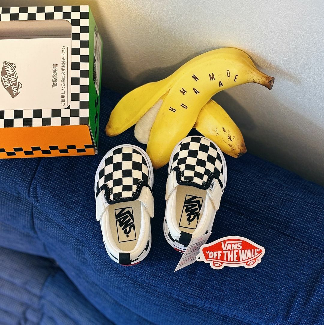 Vans Slip-On V 黑白 棋盤格 好穿脫 滑板鞋 小童 童鞋 VN0A34885GX1