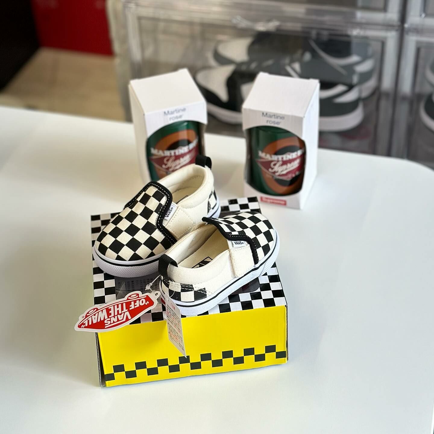 Vans Slip-On V 黑白 棋盤格 好穿脫 滑板鞋 小童 童鞋 VN0A34885GX1