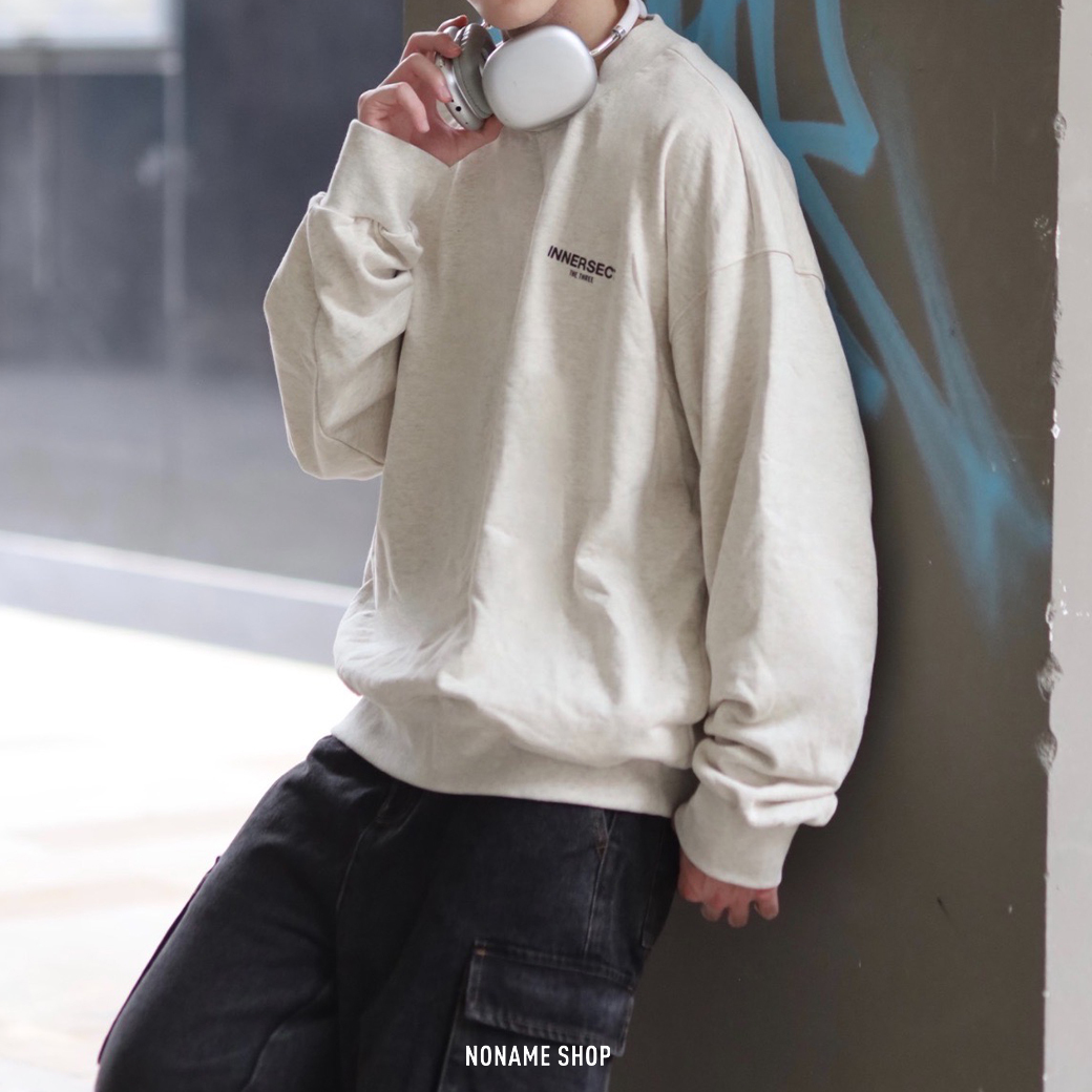 INNERSECT 24FW 字母 LOGO 小標 大學T 長袖 兩色 (男款)