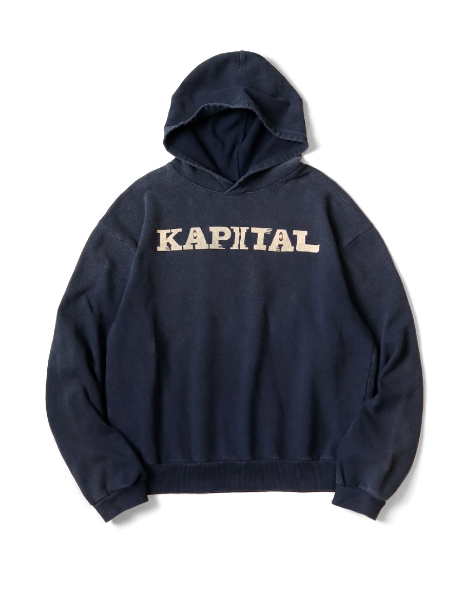 2024AW KAPITAL 字體 LOGO 抓絨 天竺棉 連帽 帽T 現貨 K2409LC046