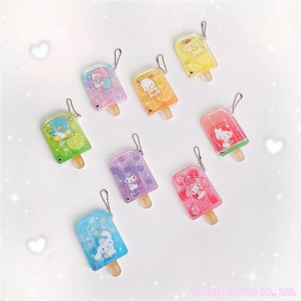 日本 Sanrio 亞加力多層匙扣盲盒 - 雪條