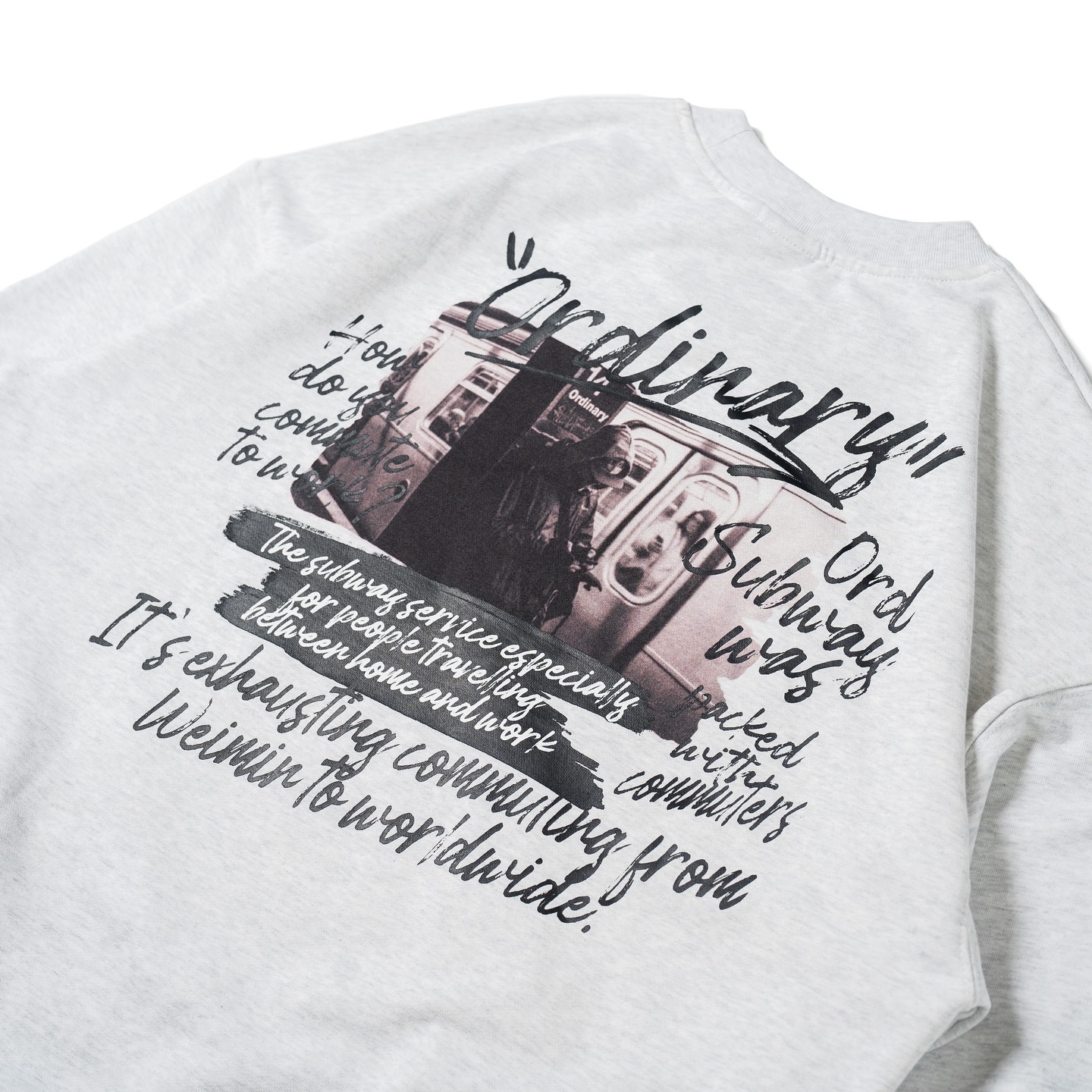 Ordinary Subway 草寫大學Tee
