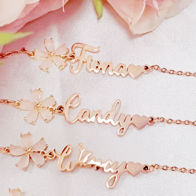 櫻花人名定制 頸鏈 / 手鏈