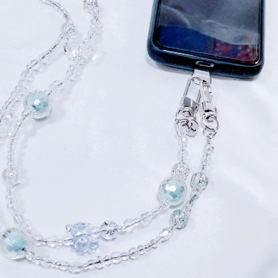 姊妹禮盒H (*兩用* 字母串飾手機掛繩 + 定製帆布袋)