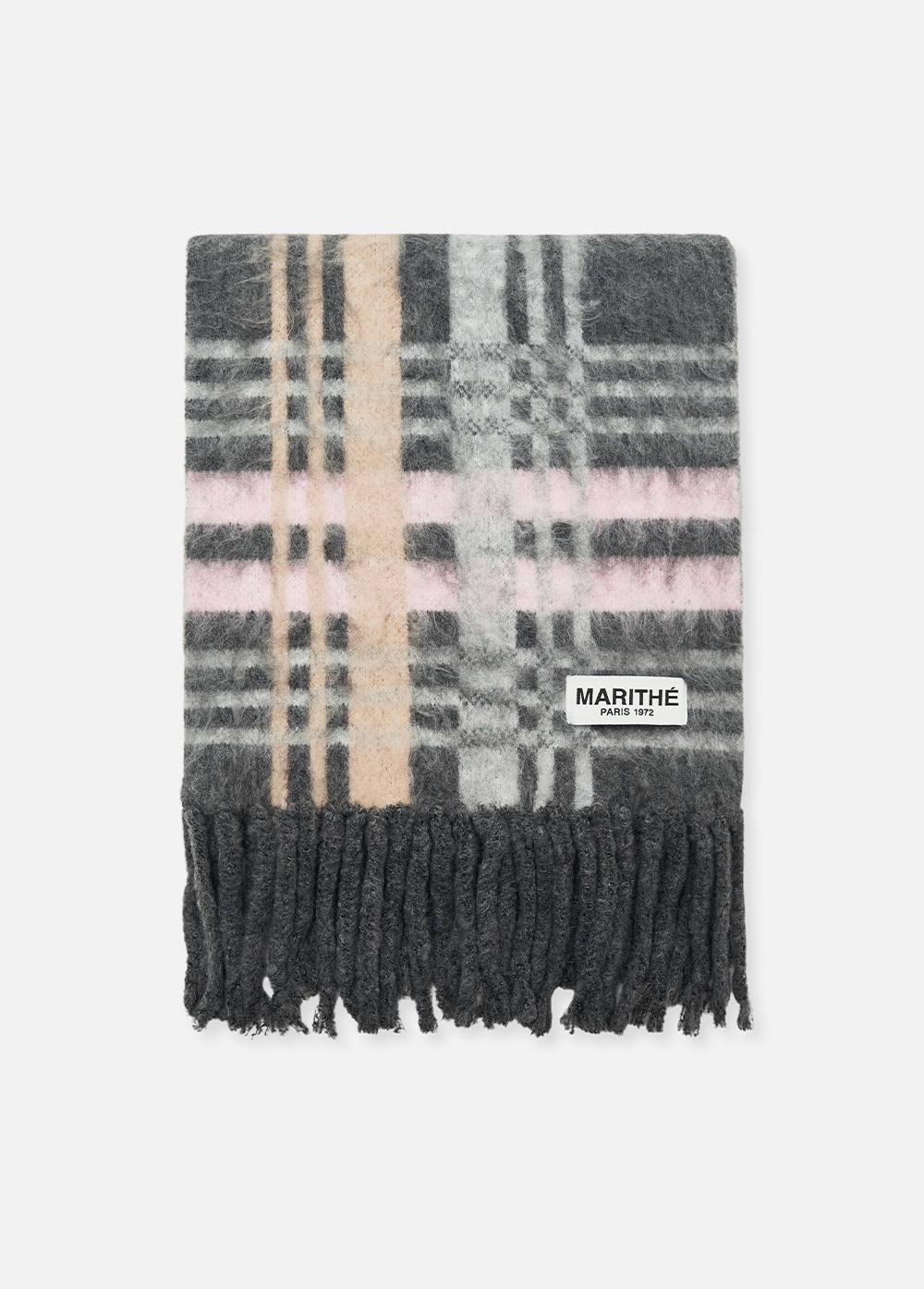 ★MARITHE★REGULAR LOGO CHECK CHUNKY MUFFLER MARITHE FRANCOIS GIRBAUD] REGULAR LOGO CHECK CHUNKY
