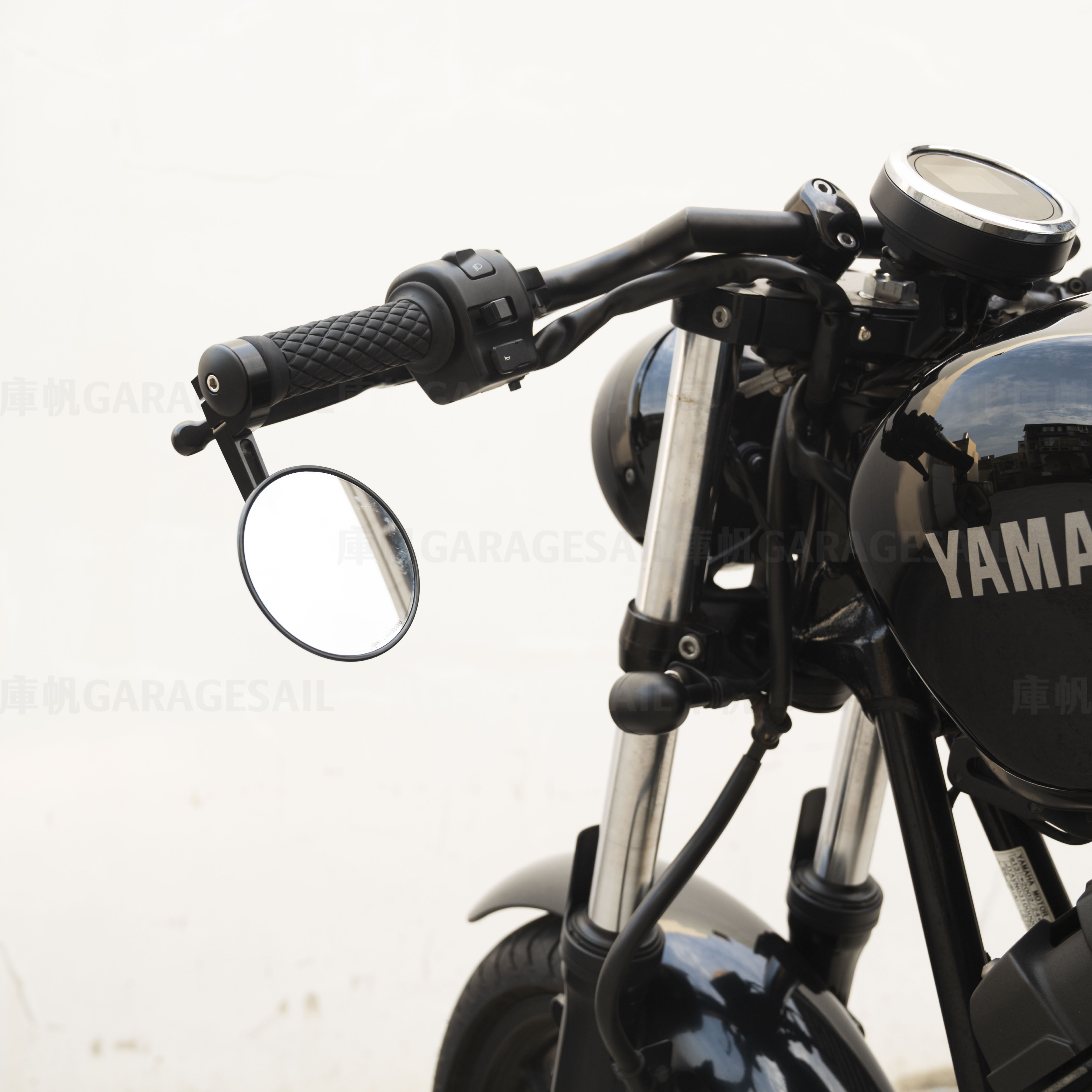 Motone Bar End Mirrors - 4"round - TURISMO Billet (E-mark)