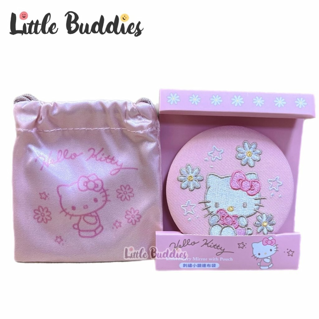 Sanrio 刺繡鏡連袋