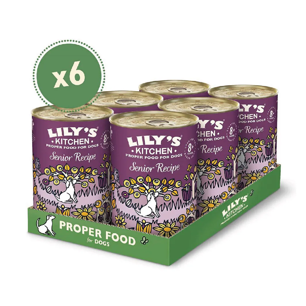 Lily's Kitchen - Senior Recipe Dog Canned Food Canine 400g x 6