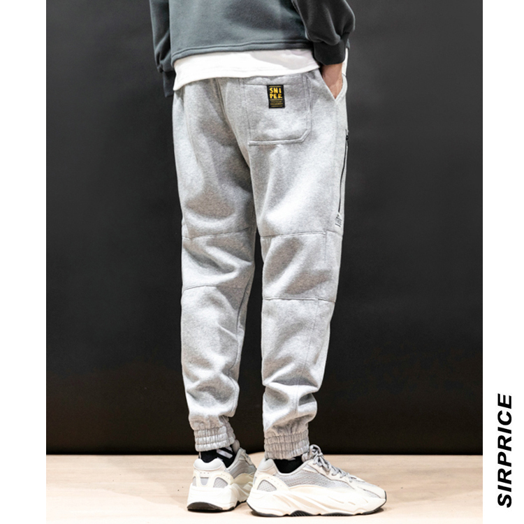 Sniper原廠貨 立體剪裁刷毛縮口棉褲