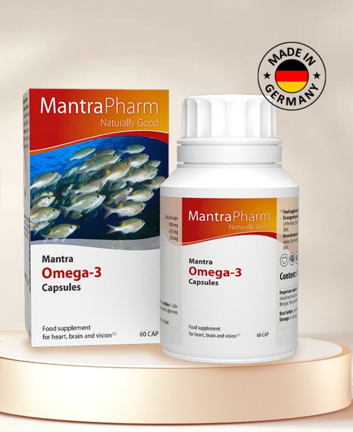 曼德製藥 奧米加3魚油丸 60 粒