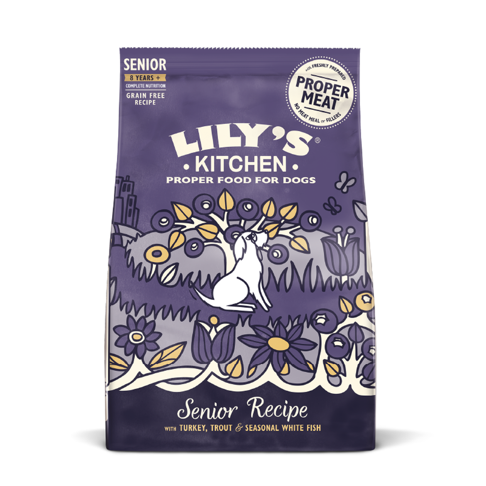 Lily's Kitchen Turkey & Trout Grain Free Senior Dog Dry Food 2.5kg