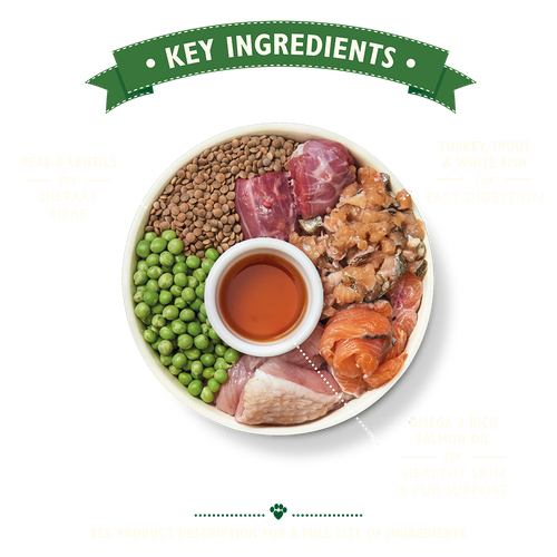 Lily's Kitchen Turkey & Trout Grain Free Senior Dog Dry Food 2.5kg