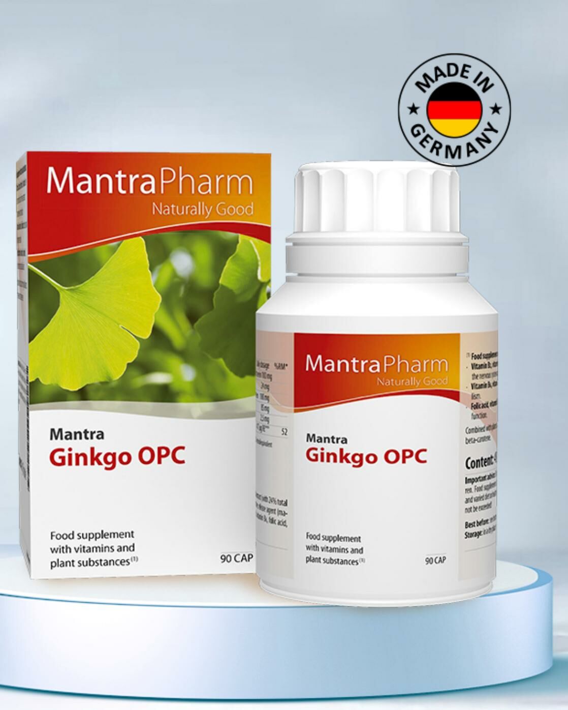 曼德製藥 銀杏葉葡萄籽活腦配方 60 粒 L241111