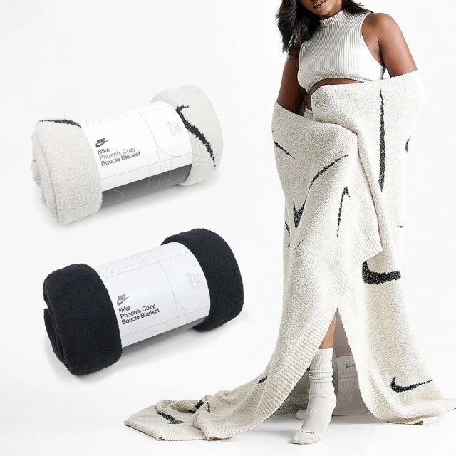 NIKE Knitted Blanket 針織毛毯 2色 HQ6917-001 黑 / HQ6917-118 杏