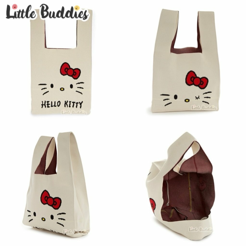 美版 Sanrio 針織手挽袋